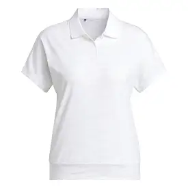 Womens Go-To Printed Polo White Melange - SU23