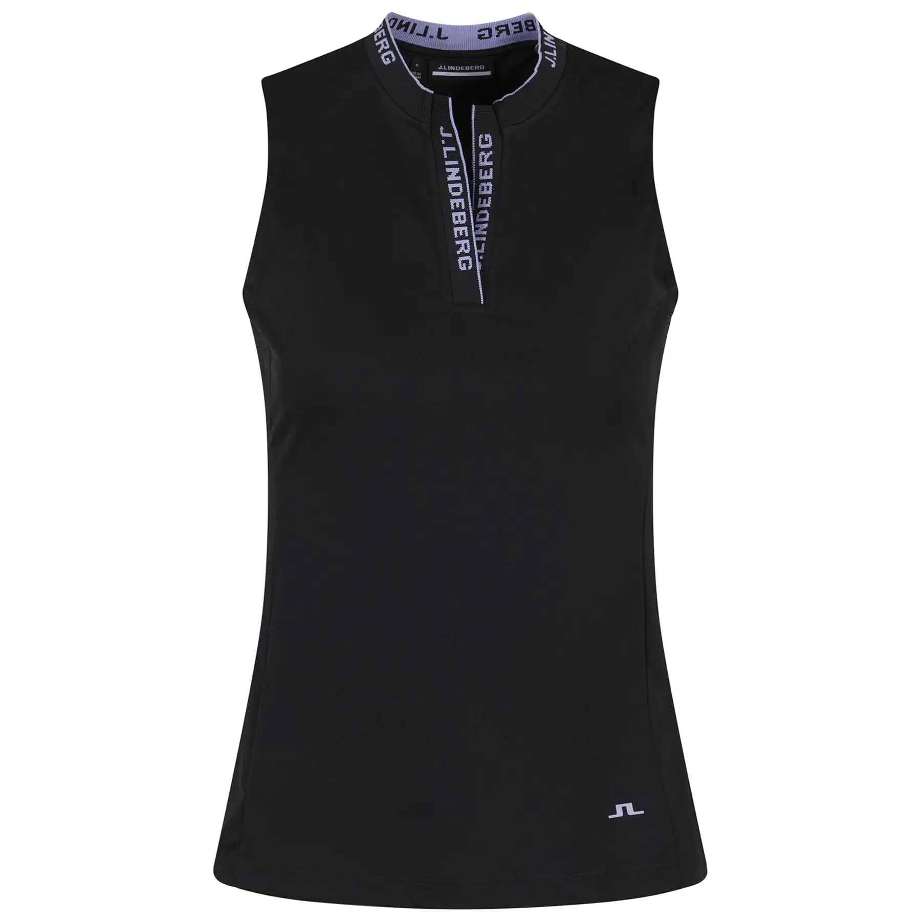 Womens Leya Sleeveless Polo Black - AW23