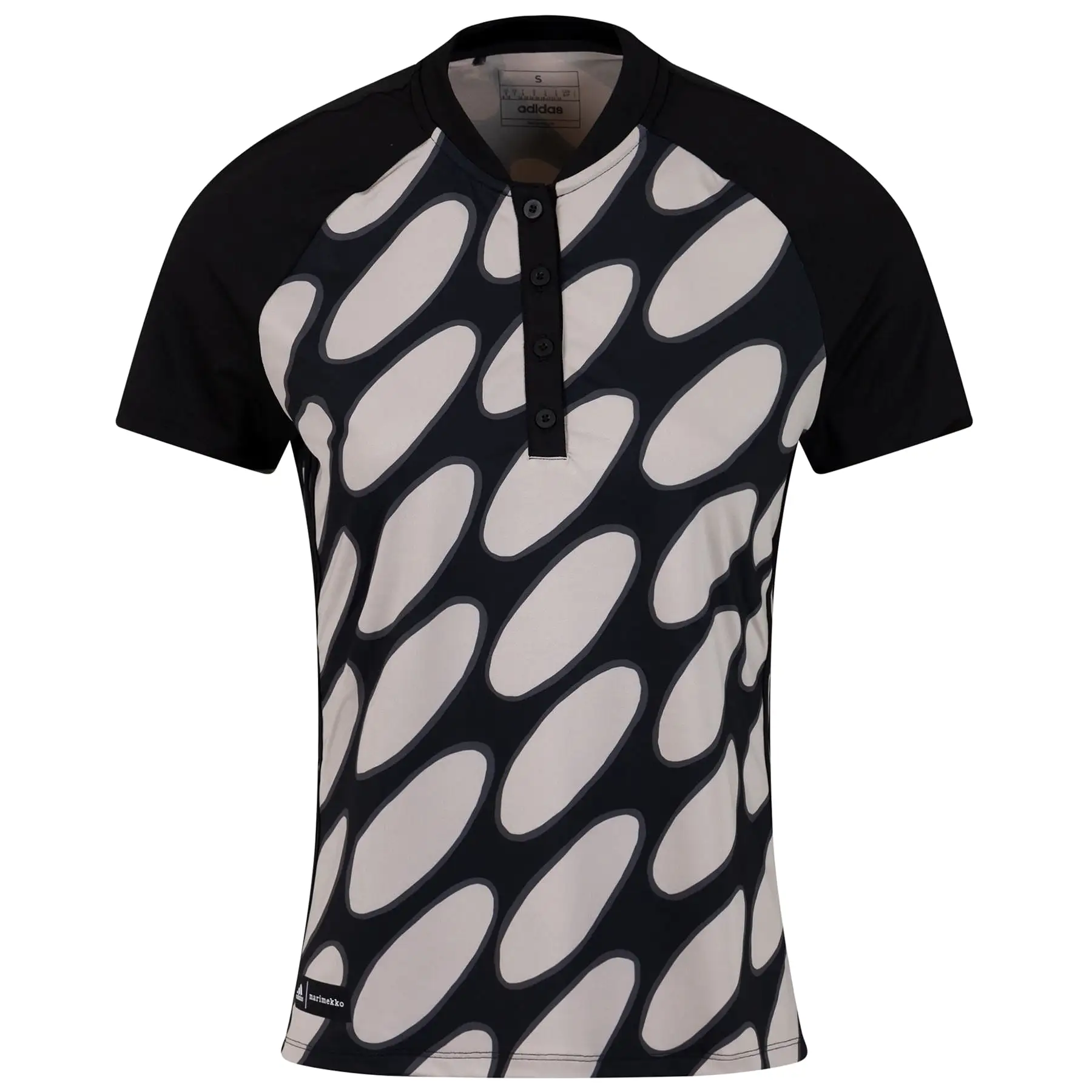 Womens Marimekko Golf Polo Black - SS23