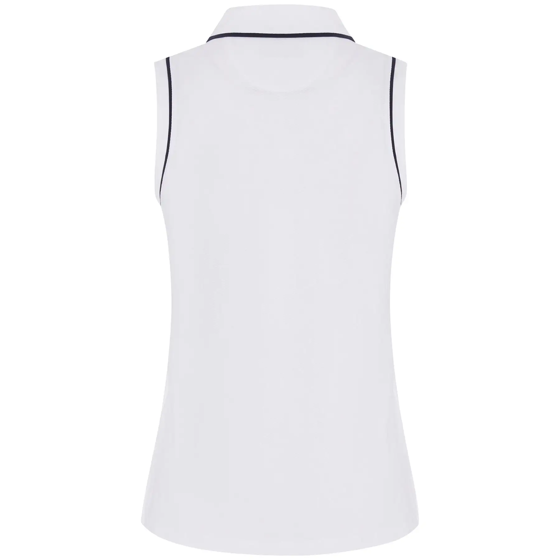 Womens Sleeveless Pique Veronica Polo Bright White - SS24