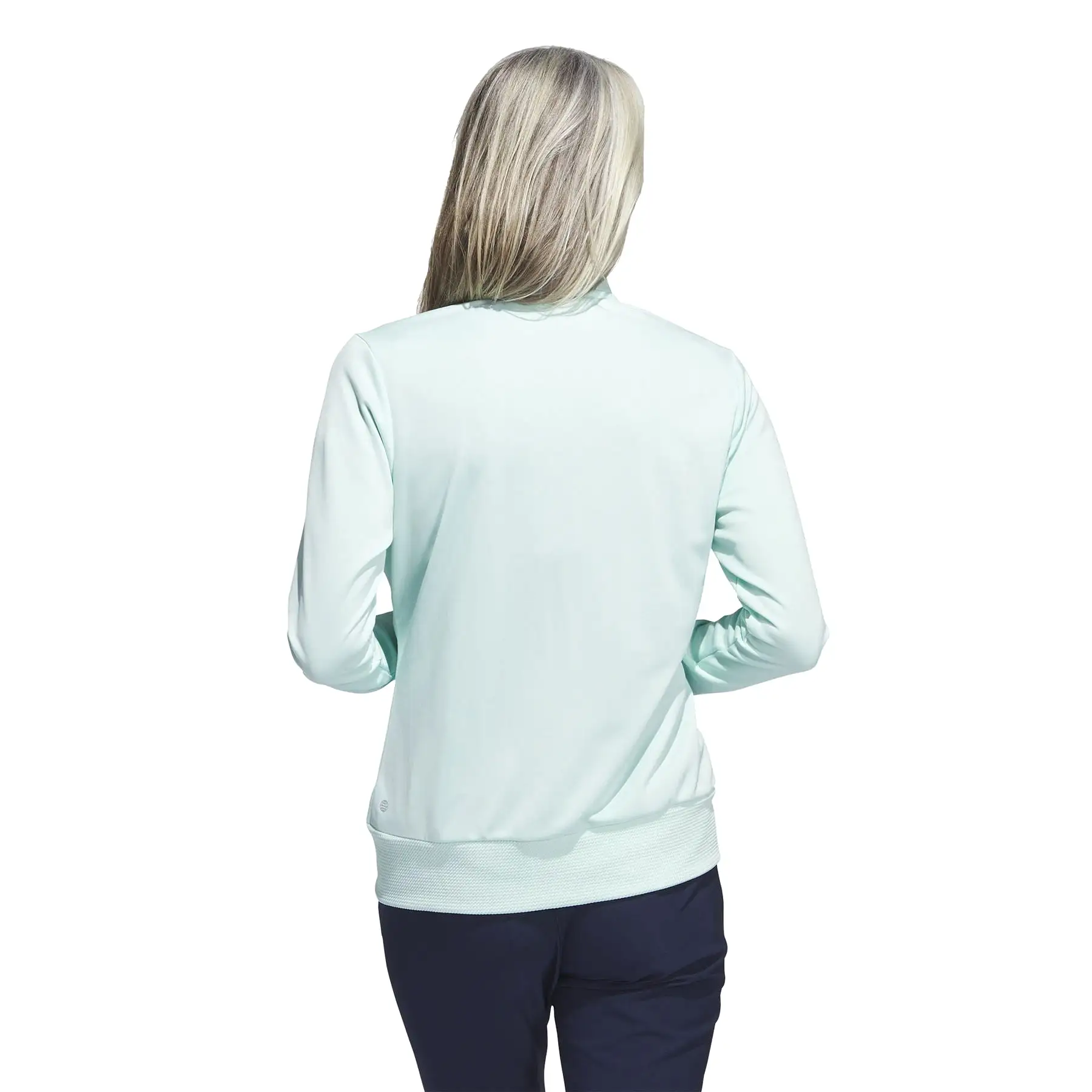 Womens Textured Full Zip Mid Layer Semi Flash Aqua - W23