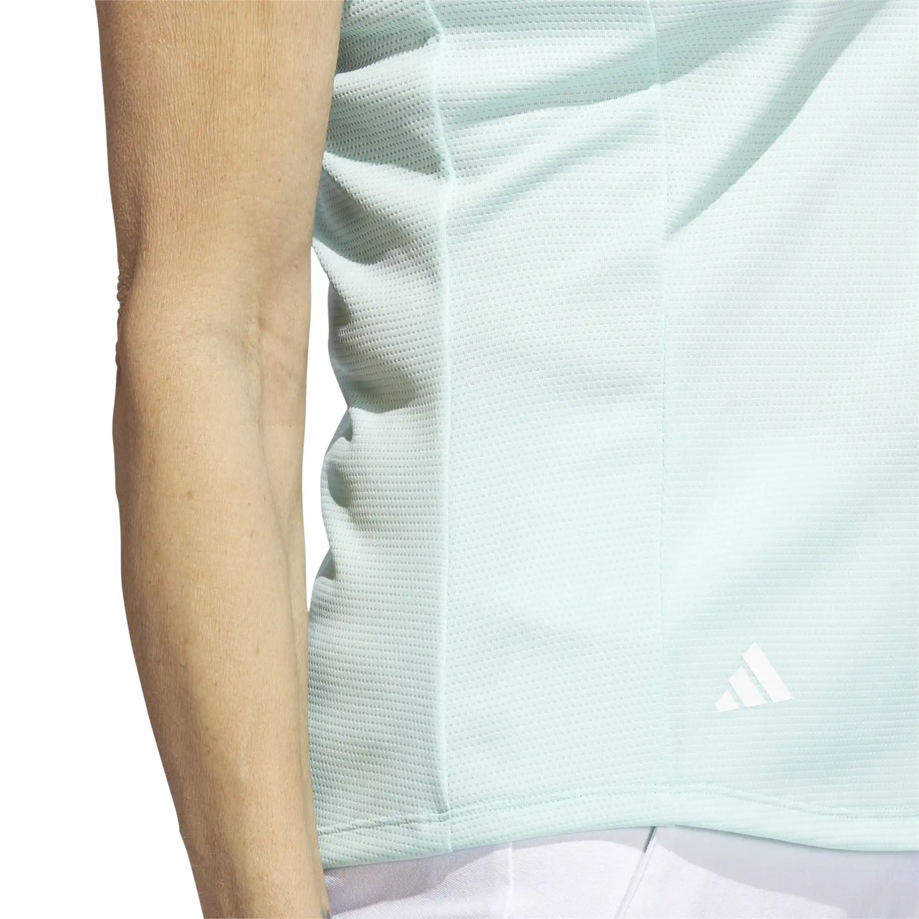 Womens Textured Polo Semi Flash Aqua - W23