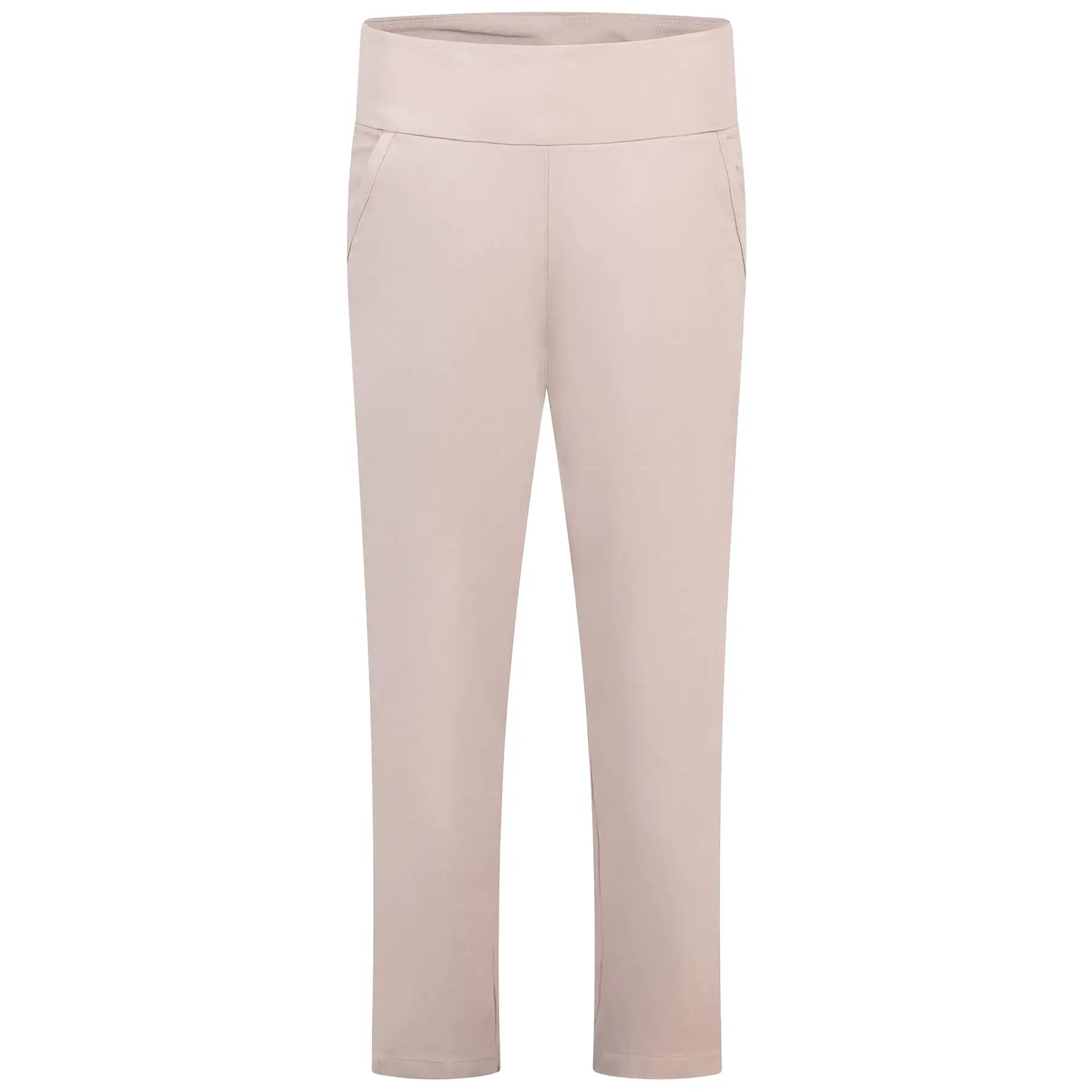 Womens Ultimate365 Regular Fit Solid Ankle Trousers Wonder Taupe - SS24