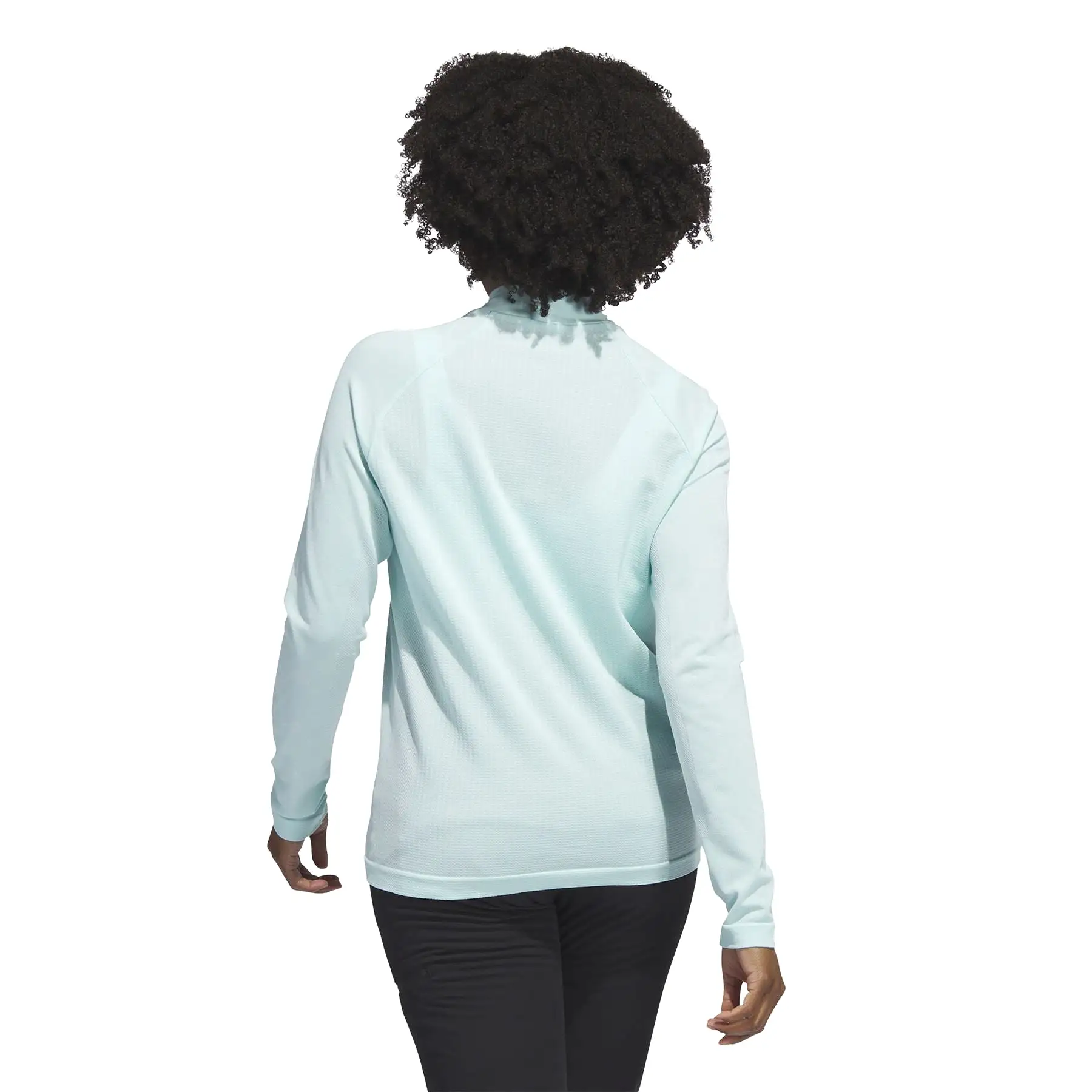 Womens Ultimate365 Tour Monogram Mock Neck Base Layer Semi Flash Aqua - W23