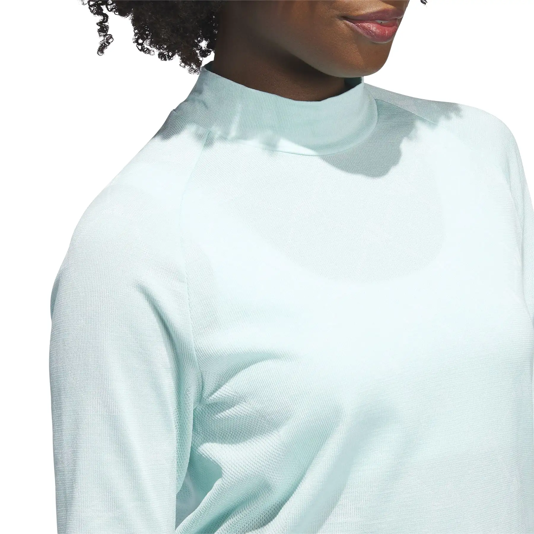 Womens Ultimate365 Tour Monogram Mock Neck Base Layer Semi Flash Aqua - W23