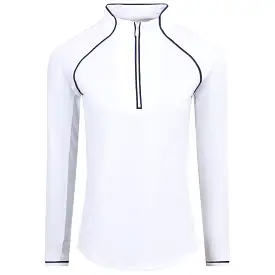 Womens Veronica Quarter Zip Mid Layer Bright White - SS24