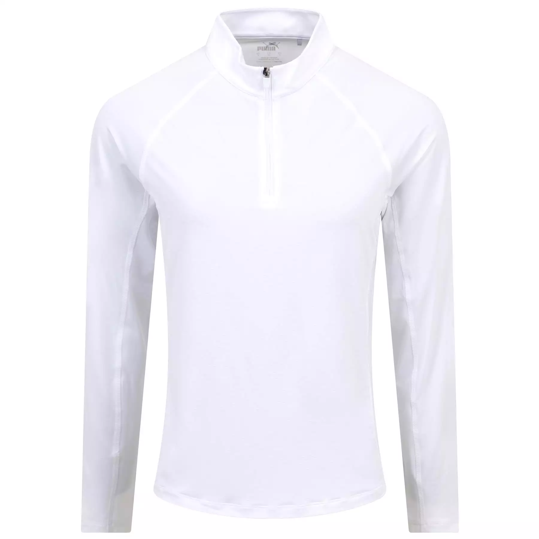 Womens You-V Solid Quarter Zip Mid Layer White - SS24