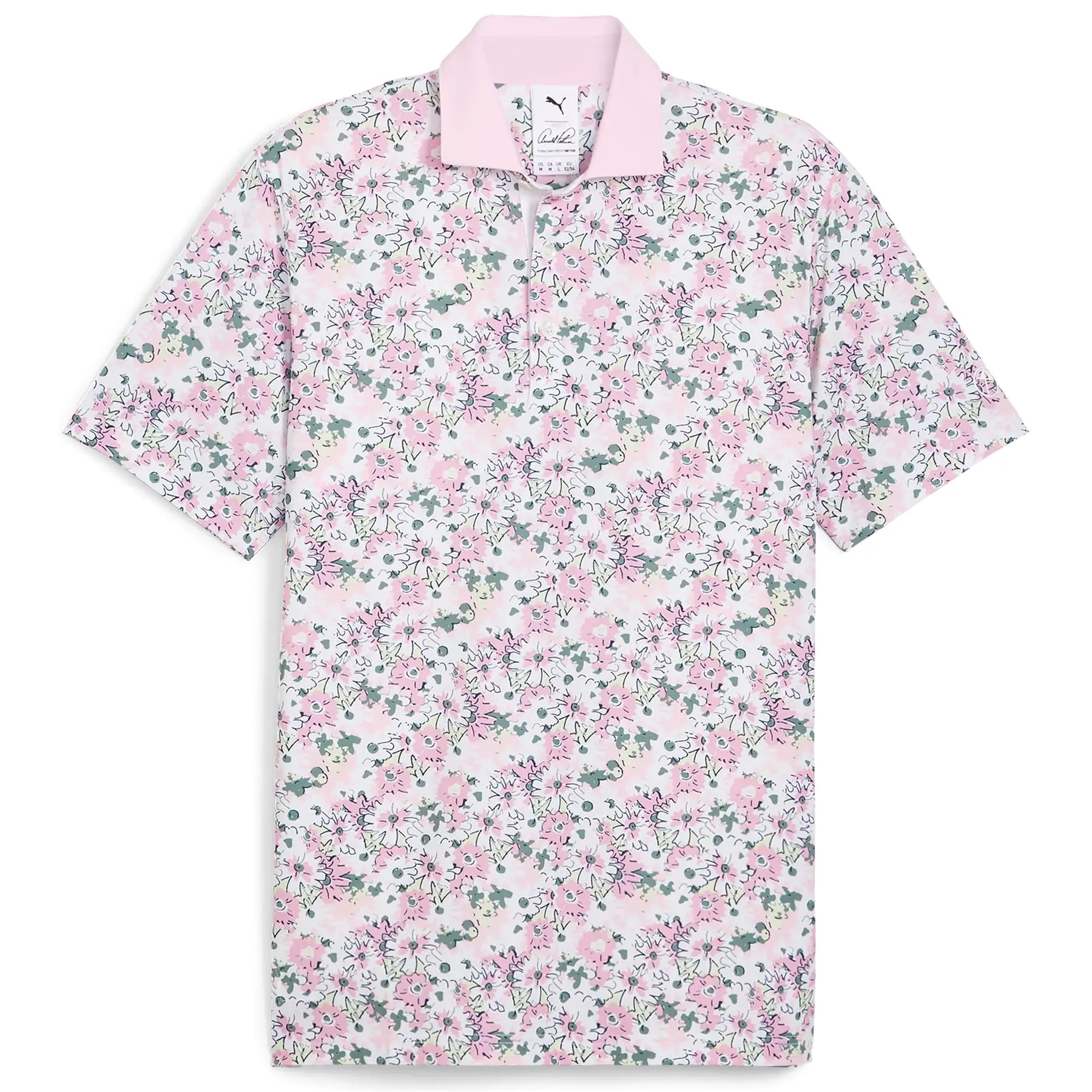 x AP Floral Polo White/Pink - SS24