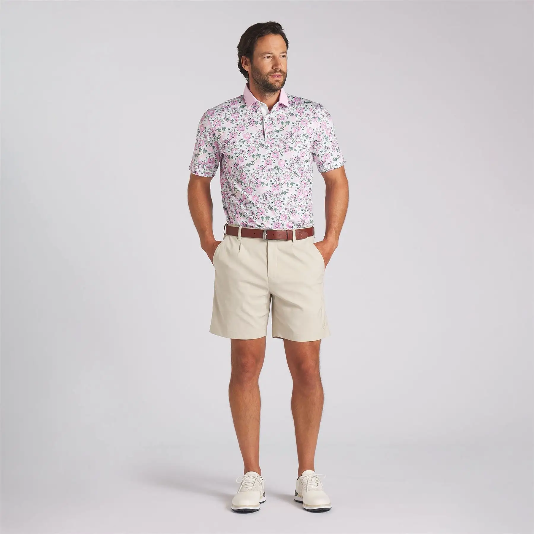 x AP Floral Polo White/Pink - SS24