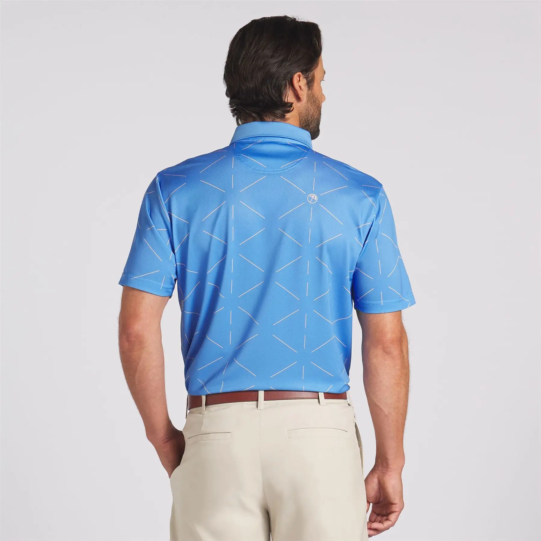 x AP Geo Print Polo Blue Skies - SS24