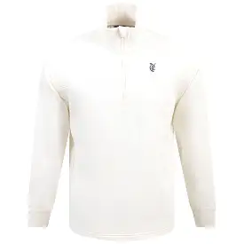 x QGC Half Zip Mid Layer Warm White - SS24