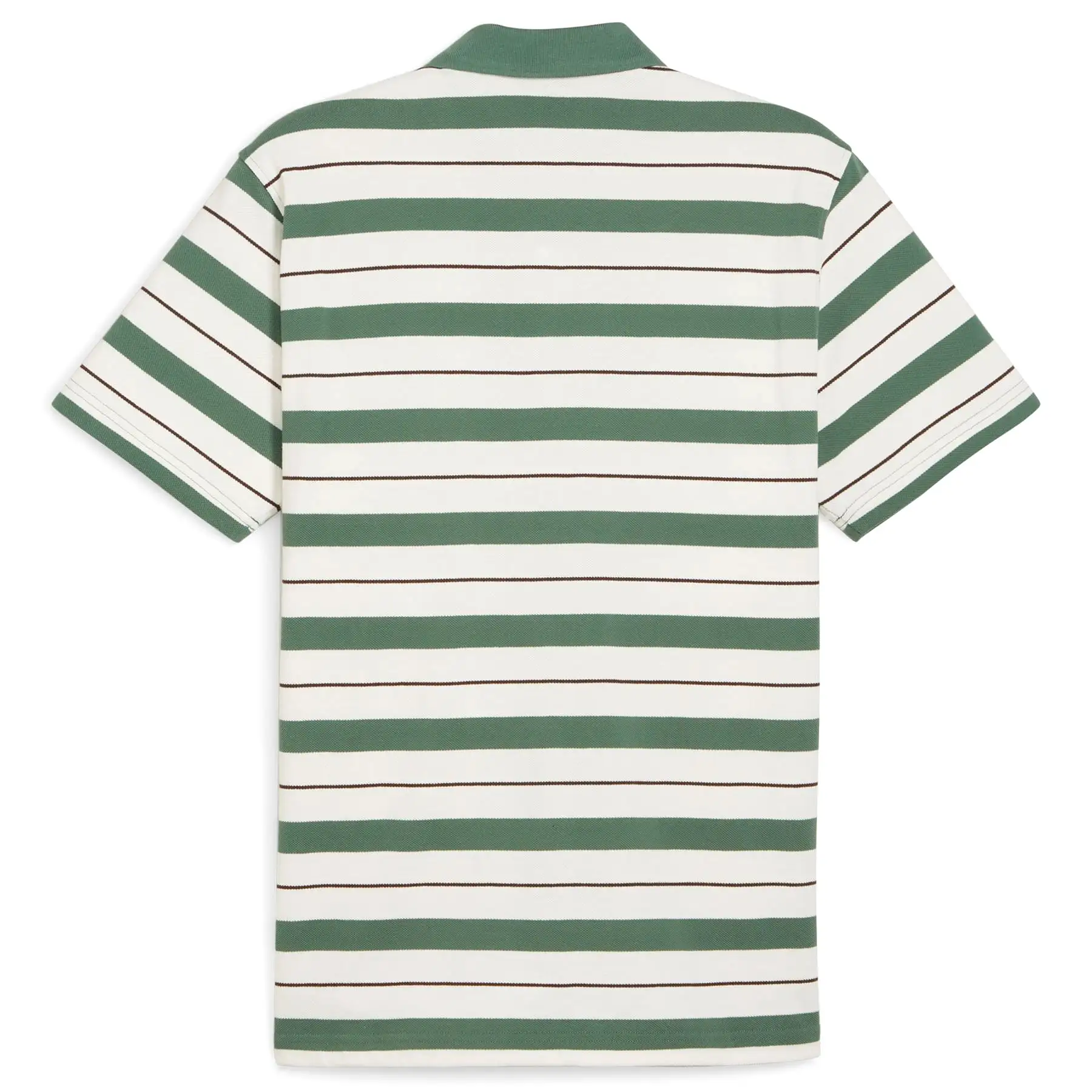 x QGC Sunday Stripe Polo White/Green - SS24