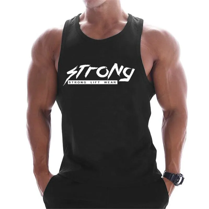 Xituodai 2022 summer Gyms Workout Sleeveless Shirt sports Tank Top Men Bodybuilding Fitness Clothing cotton T-shirt Men Running 