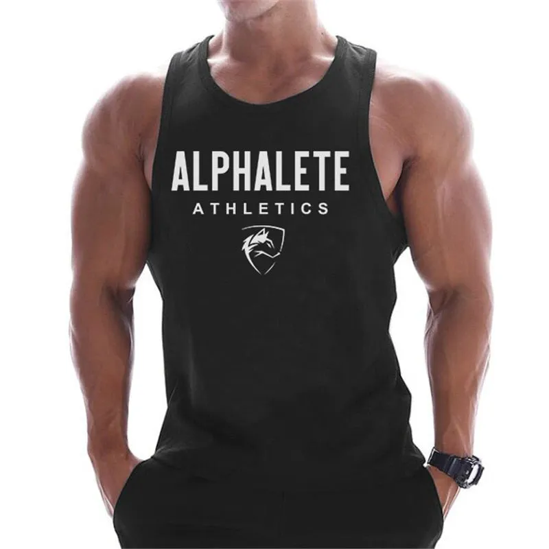 Xituodai 2022 summer Gyms Workout Sleeveless Shirt sports Tank Top Men Bodybuilding Fitness Clothing cotton T-shirt Men Running 