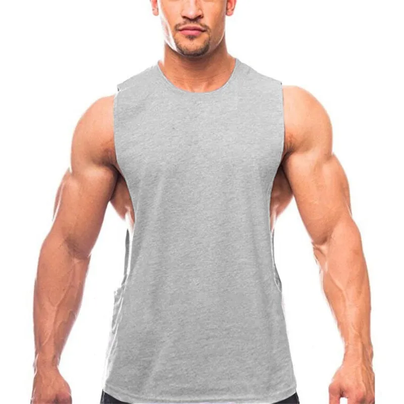 Xituodai Brand New Plain Tank Top Men Bodybuilding singlet Gym Stringer Sleeveless Shirt Blank Fitness Clothing Sportwear Muscle