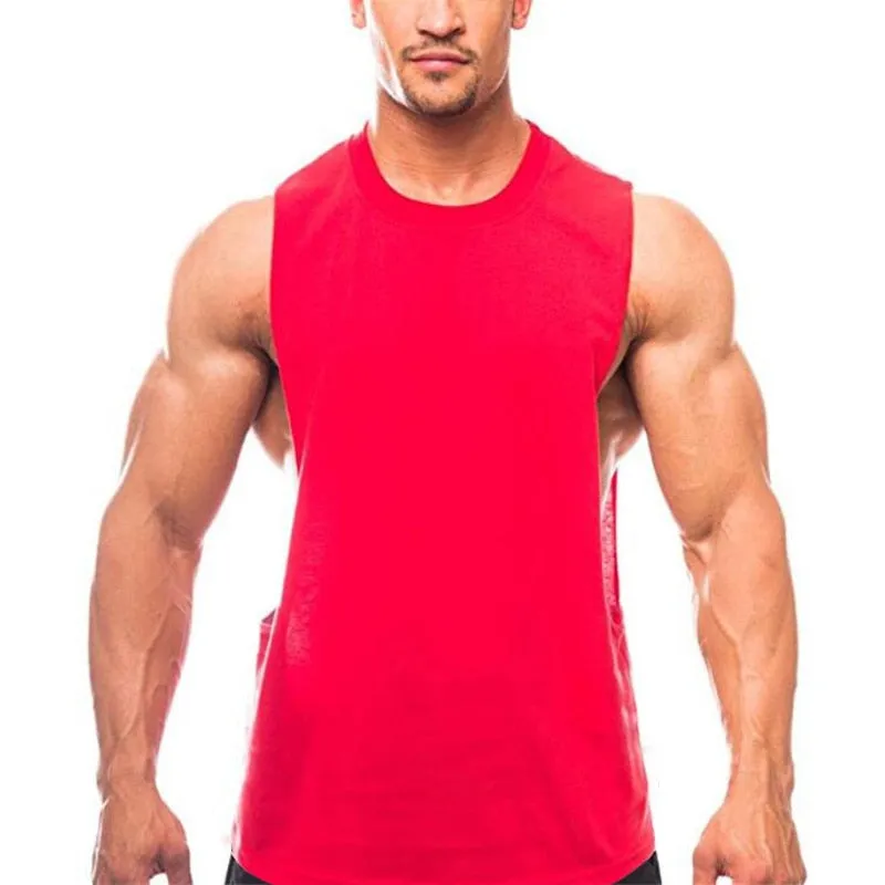 Xituodai Brand New Plain Tank Top Men Bodybuilding singlet Gym Stringer Sleeveless Shirt Blank Fitness Clothing Sportwear Muscle