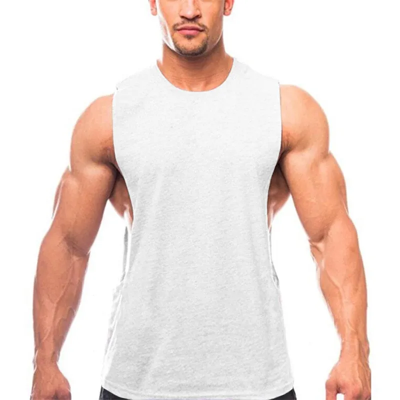 Xituodai Brand New Plain Tank Top Men Bodybuilding singlet Gym Stringer Sleeveless Shirt Blank Fitness Clothing Sportwear Muscle