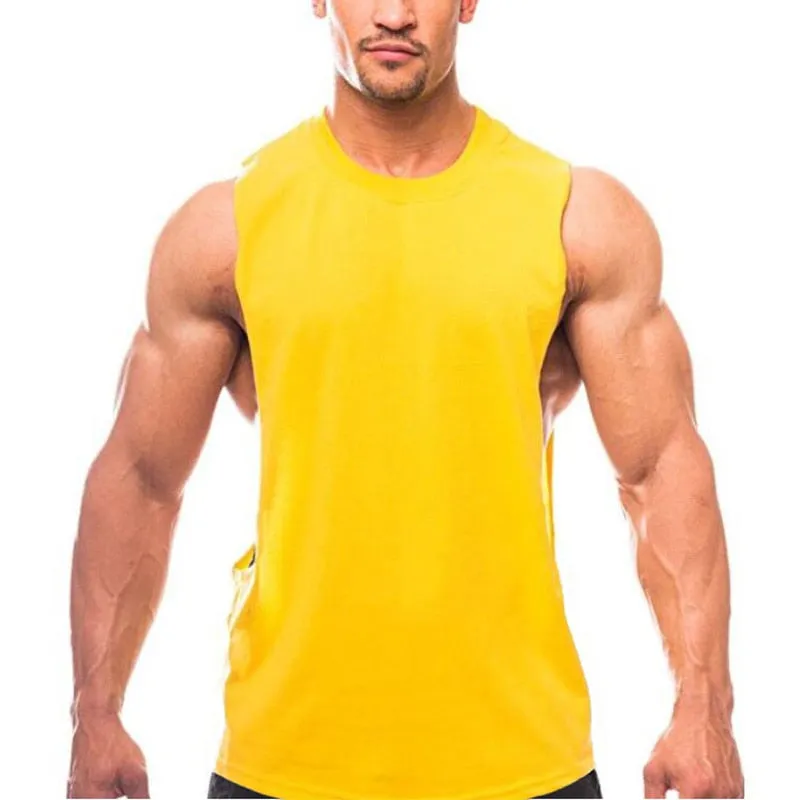 Xituodai Brand New Plain Tank Top Men Bodybuilding singlet Gym Stringer Sleeveless Shirt Blank Fitness Clothing Sportwear Muscle