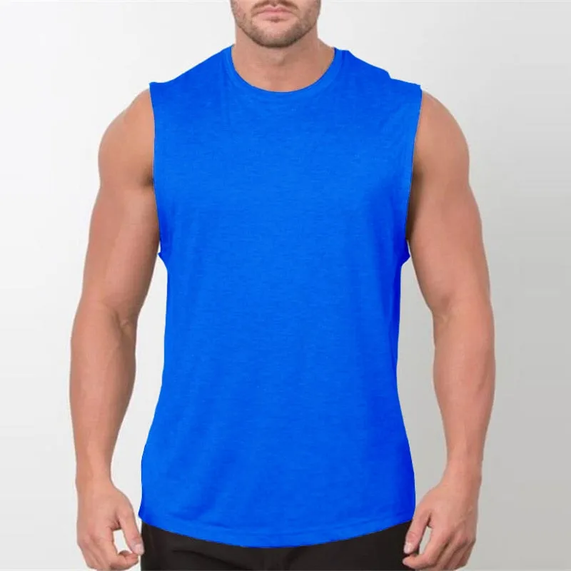 Xituodai Brand New Plain Tank Top Men Bodybuilding singlet Gym Stringer Sleeveless Shirt Blank Fitness Clothing Sportwear Muscle