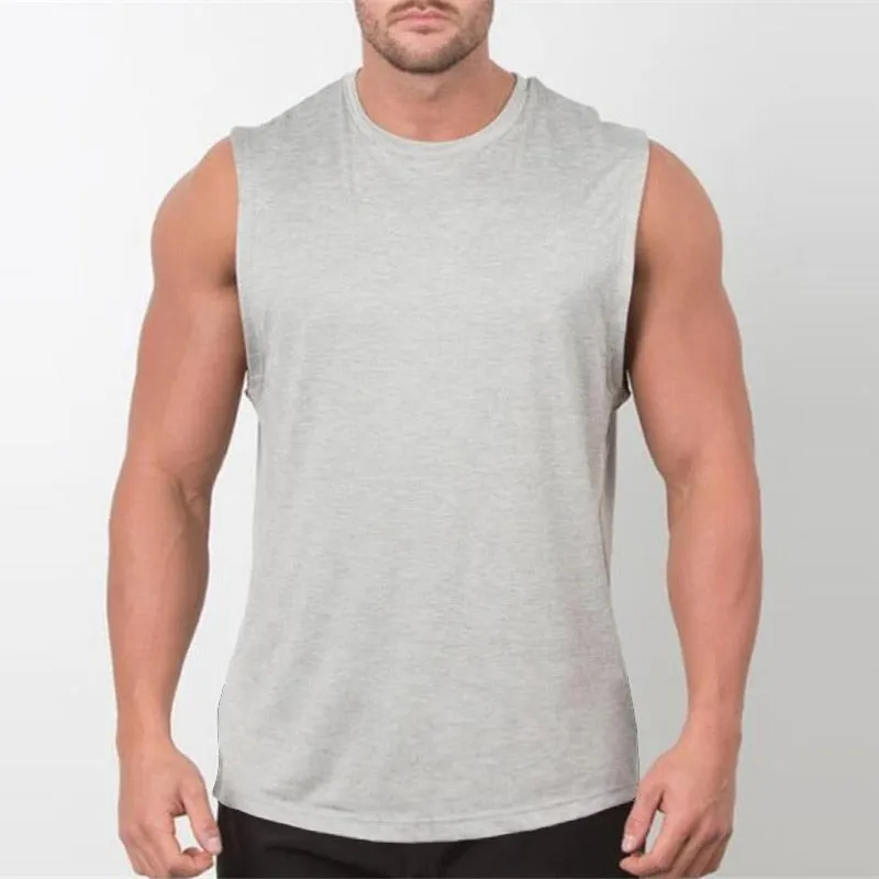 Xituodai Brand New Plain Tank Top Men Bodybuilding singlet Gym Stringer Sleeveless Shirt Blank Fitness Clothing Sportwear Muscle