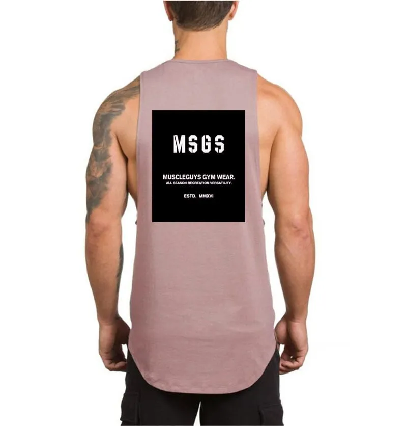 Xituodai Brand NO PAIN NO GAIN clothing bodybuilding stringer gym tank top men fitness singlet cotton sleeveless shirt muscle ve