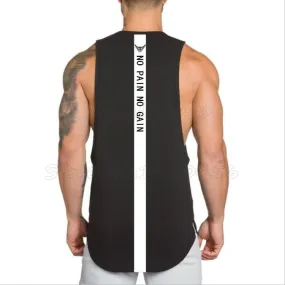 Xituodai Brand NO PAIN NO GAIN clothing bodybuilding stringer gym tank top men fitness singlet cotton sleeveless shirt muscle ve