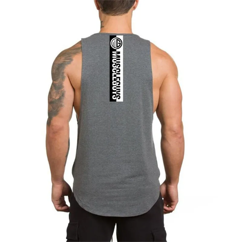 Xituodai Brand NO PAIN NO GAIN clothing bodybuilding stringer gym tank top men fitness singlet cotton sleeveless shirt muscle ve