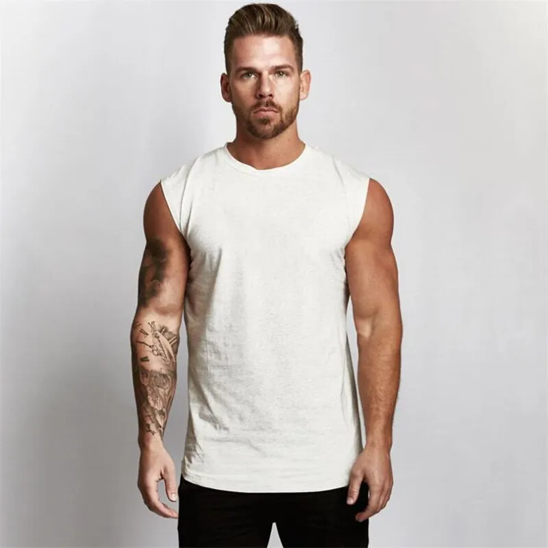 Xituodai Custom Logo Running Vest Cotton Gym Tank Top Men Sports Clothing Men Print Original Design Bodybuilding Fitness Running