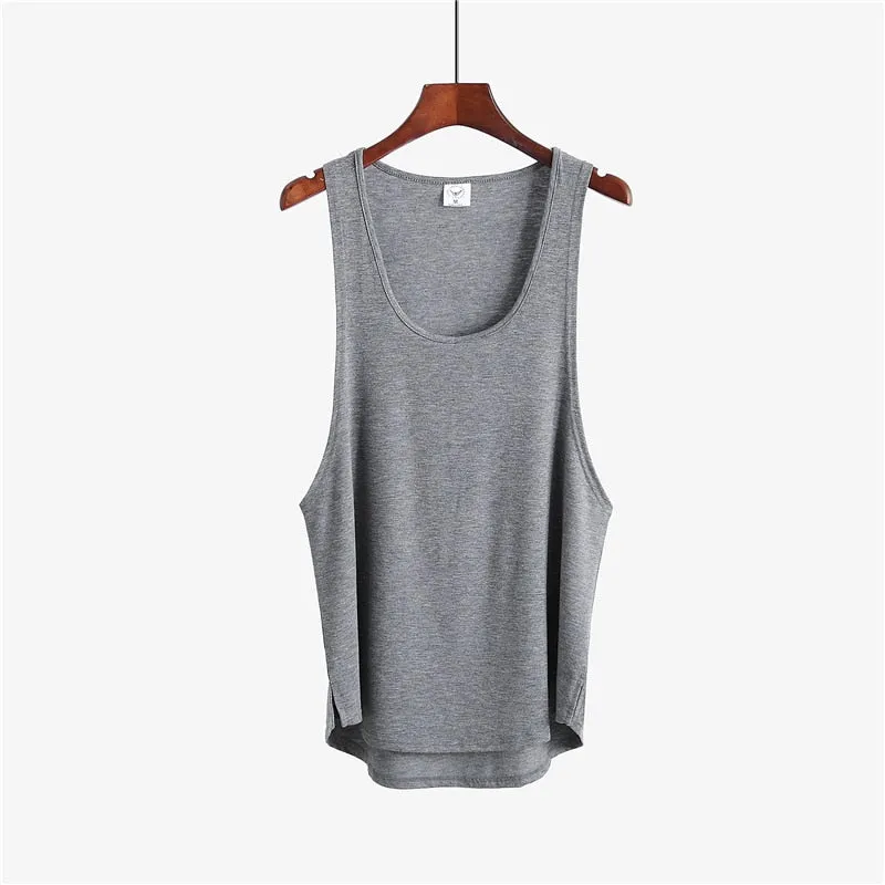 Xituodai Fitness clothing blank sleeveless shirt mens gym stringer tank top bodybuilding tanktop men sportwear undershirt fashio