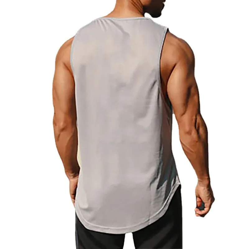 Xituodai Gym Clothing Men Workout Tank Top Bodybuilding Vest Mesh Fitness Sleeveless Shirt Mens Sports Basketball Jerseys