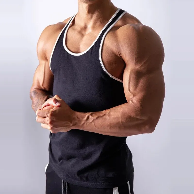 Xituodai Gym Tank Top Men Fitness Running Vest Workout Cotton Sleeveless shirt Male Summer Sports Undershirt Tank Top men Clothi