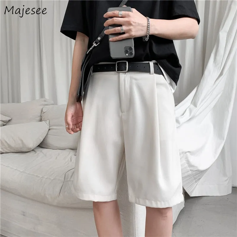 Xituodai Men Shorts Solid Chic All-match Summer Thin Baggy Straight Ins Casual Trousers for Male Harajuku Simple Popular Men Clo