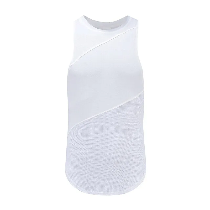 Xituodai New Summer Running Vest Men Cotton Mesh Bodybuilding Undershirt Fitness Sleeveless t shirt Gym Tank Top Men Sports Vest