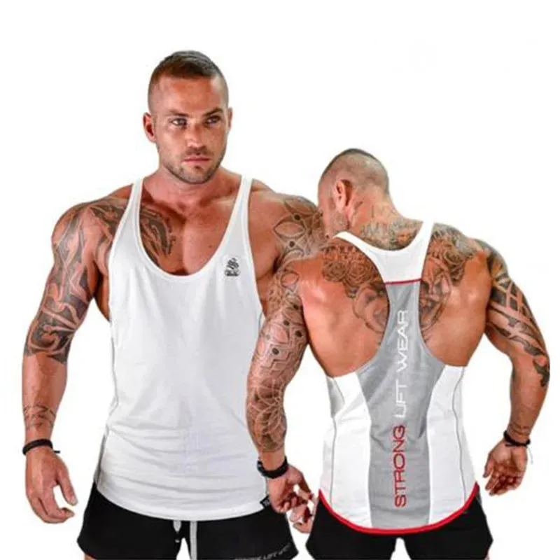 XituodaiMens Bodybuilding Tank top Gyms Fitness sleeveless shirt New Male Cotton clothing Fashion Singlet vest Undershirt vest f