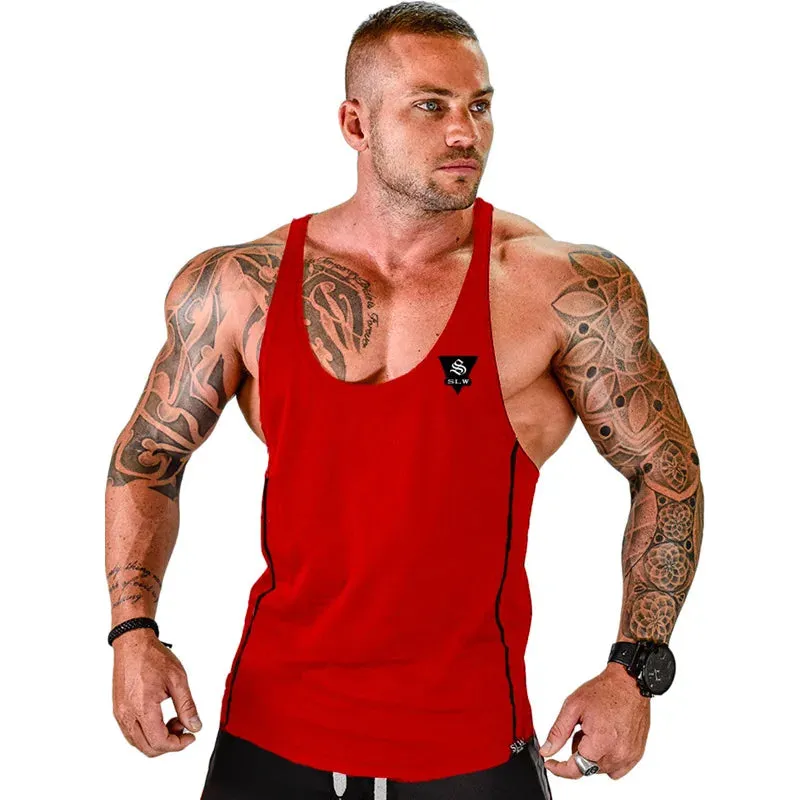 XituodaiMens Bodybuilding Tank top Gyms Fitness sleeveless shirt New Male Cotton clothing Fashion Singlet vest Undershirt vest f